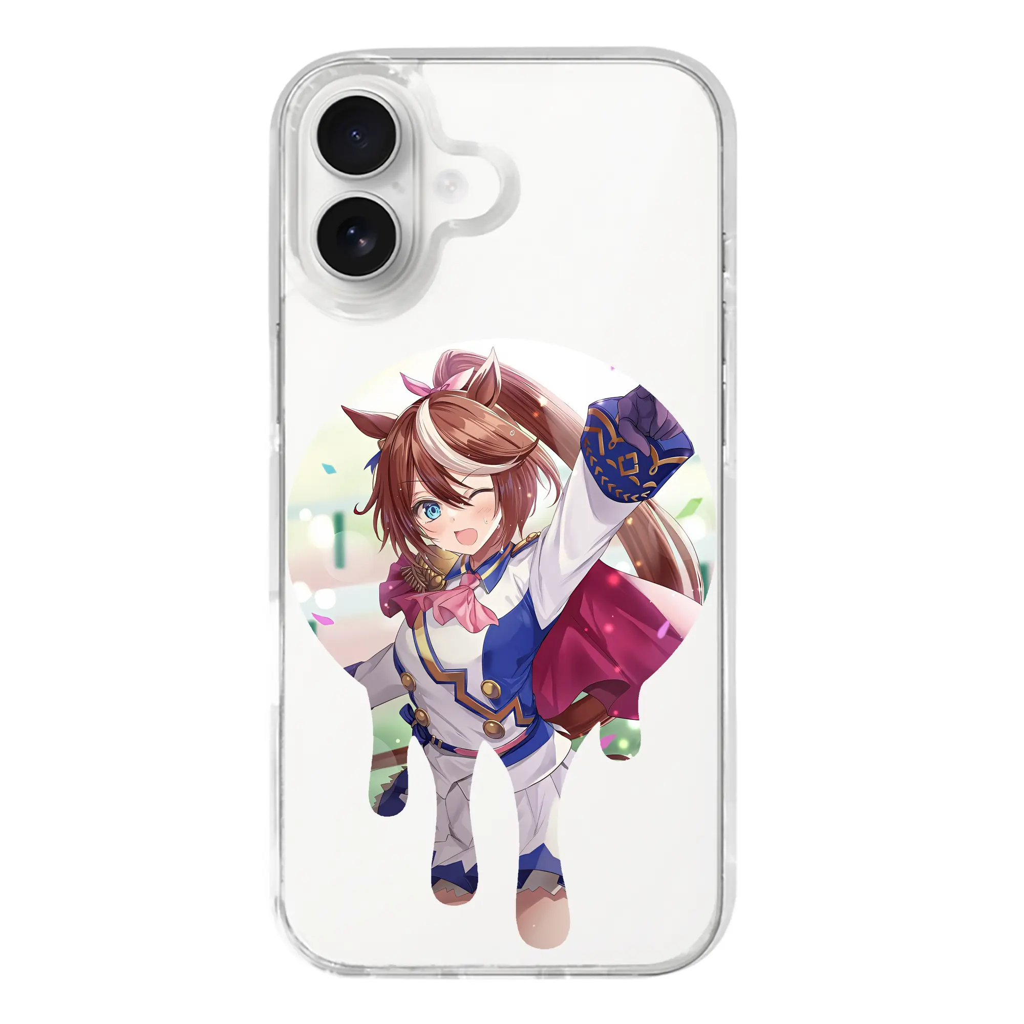 ウマ娘 プリティーダービー グッズ トウカイテイオー - iPhone 17シリーズ 透明スマホケース – 薄型・耐衝撃・精密フィット保護カバー